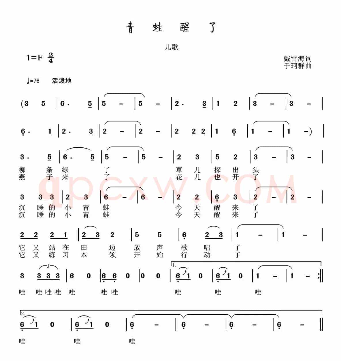 青蛙醒了