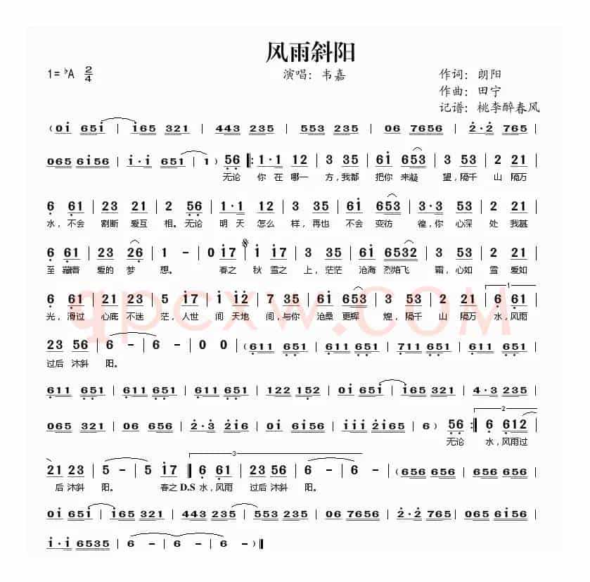 风雨斜阳