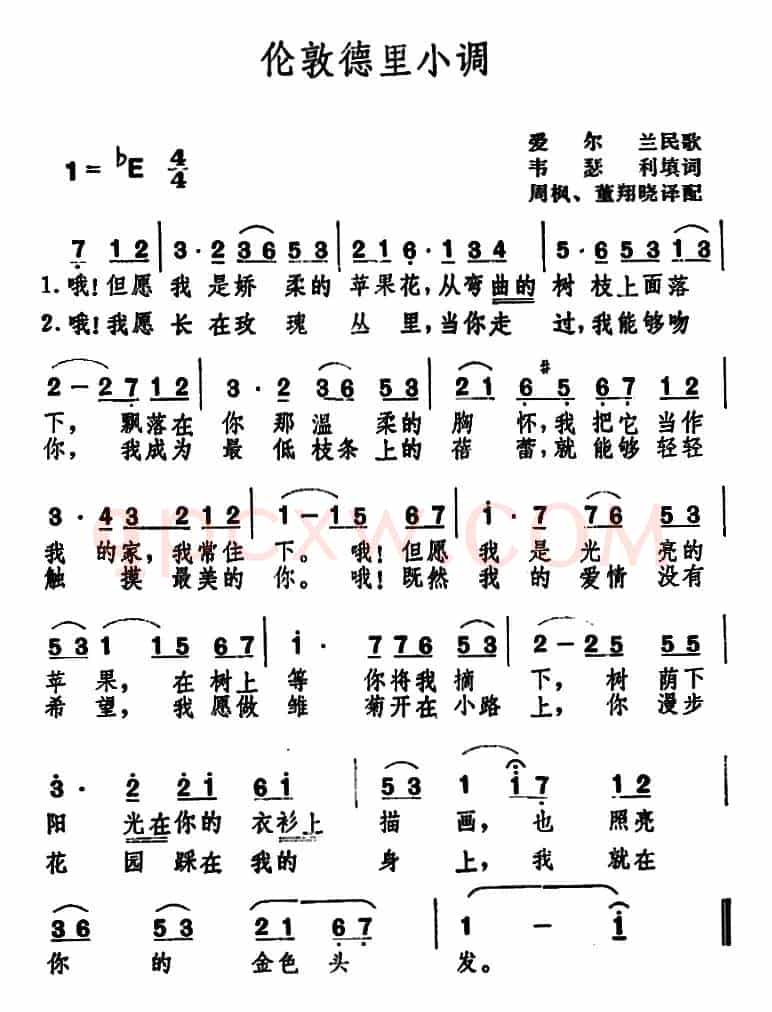 伦敦德里小调 （爱尔兰民歌 ）