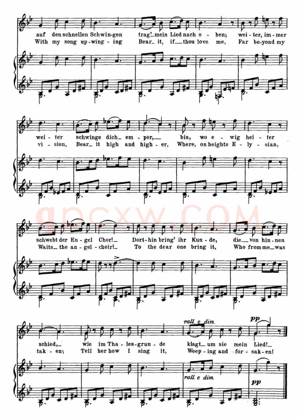 Chopin-17 Polish Songs Op.74,No.2(Der Fruhling. In Spring.)(钢琴伴奏谱)