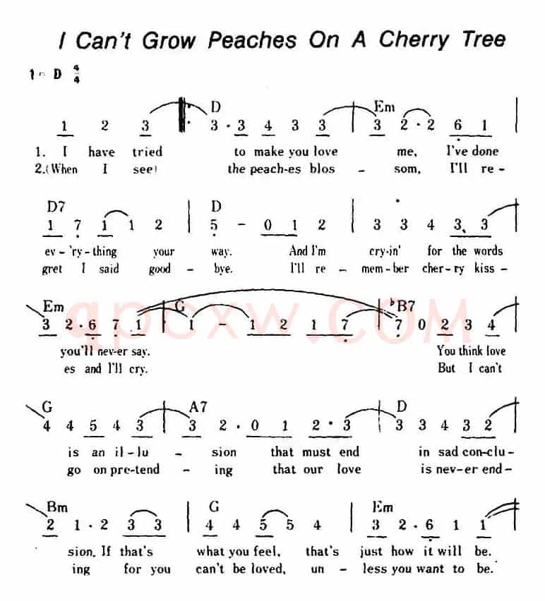 [美]I Can't Grow Peaches On A Cherry Tree（有心栽花花不开）