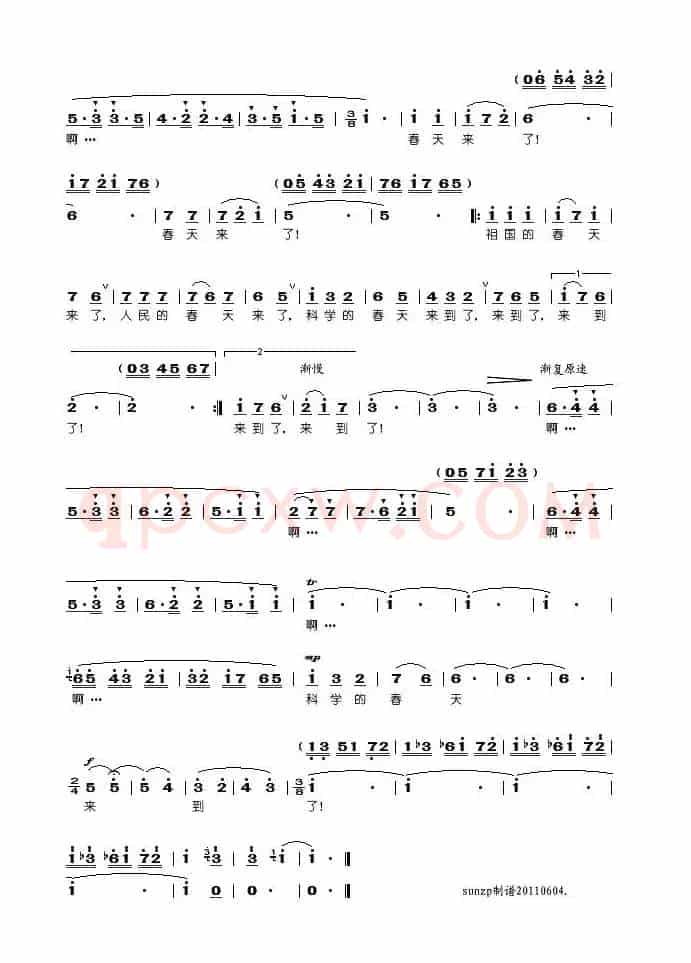 科学的春天来到了