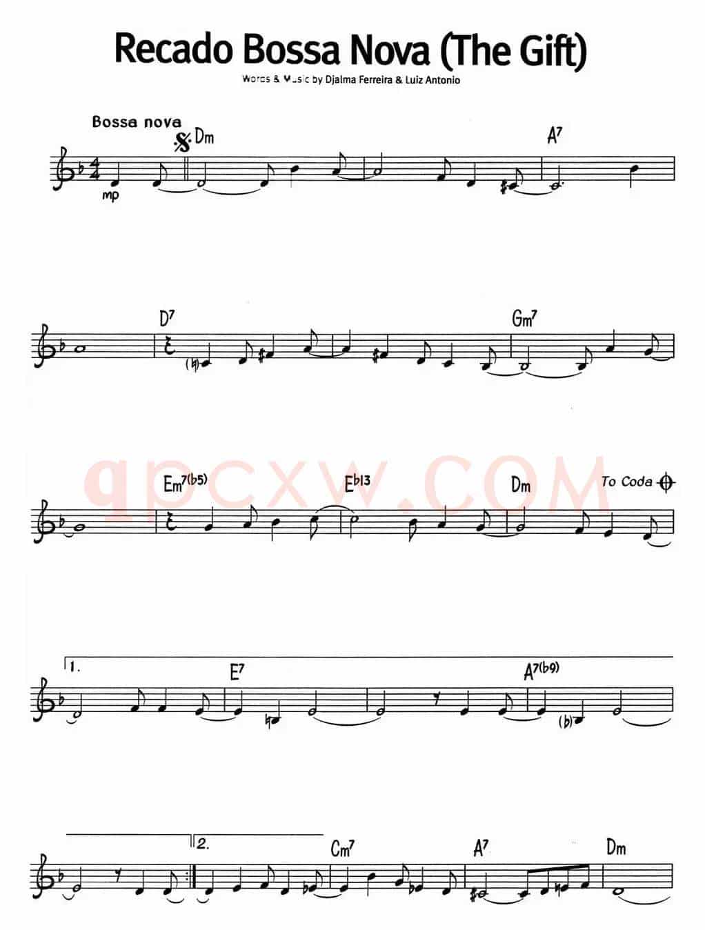蓝调音乐：Reado Bossa Nova（The Gift）