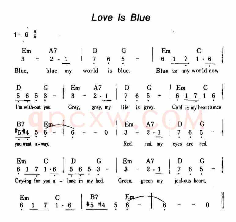 [美]Love Is Blue（爱情是蓝色的）