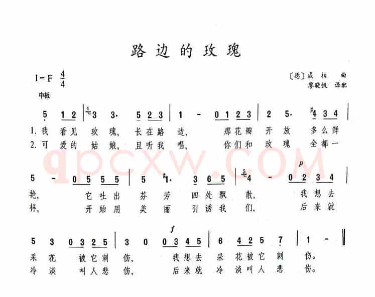 路边的玫瑰（德）