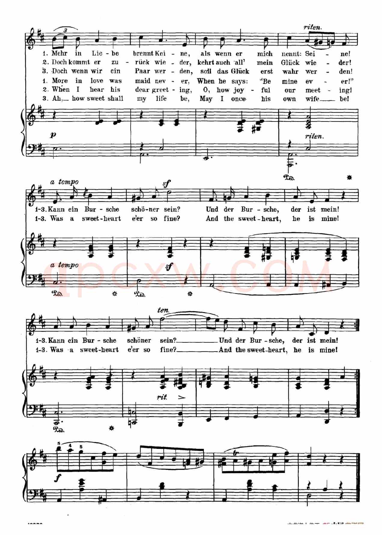 我的甜心 Mein Geliebter(正谱)