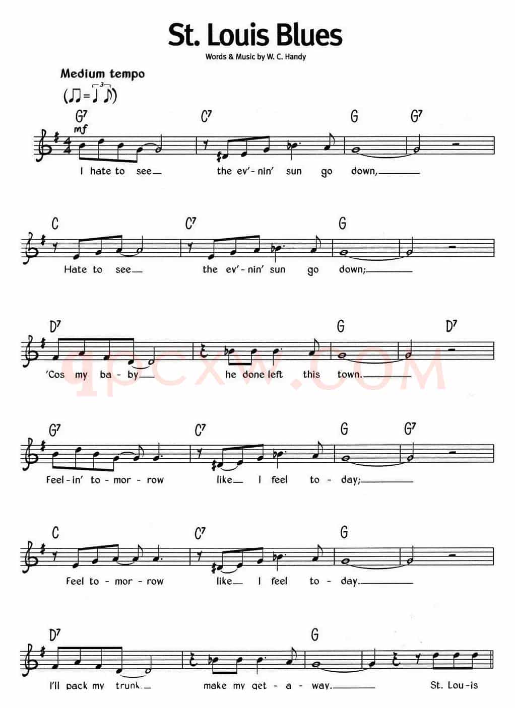 蓝调音乐：St. Louis Blues