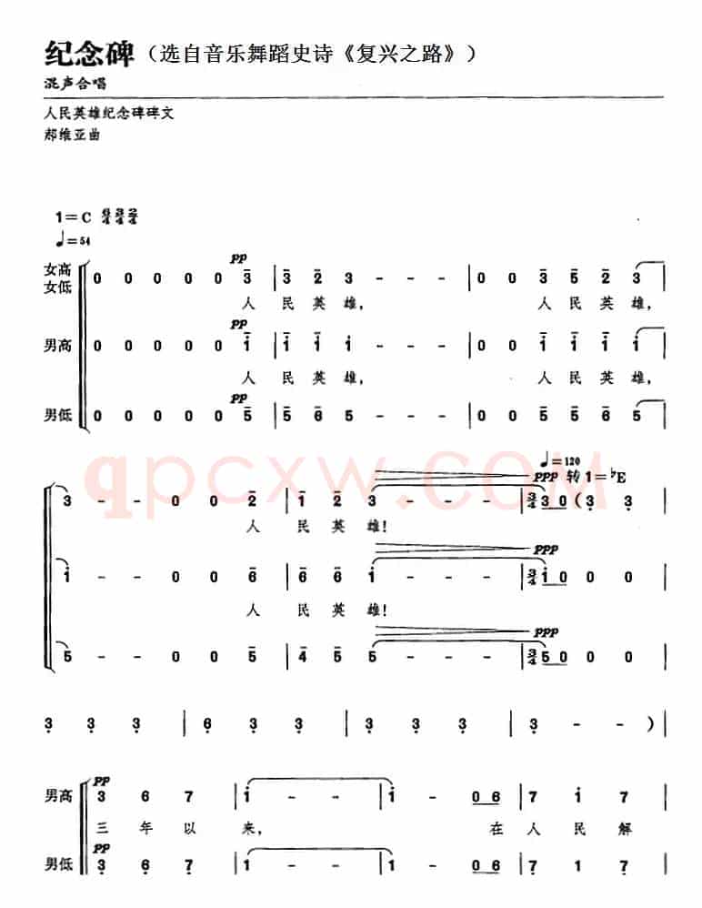 纪念碑（选自音乐舞蹈史诗《复兴之路》）