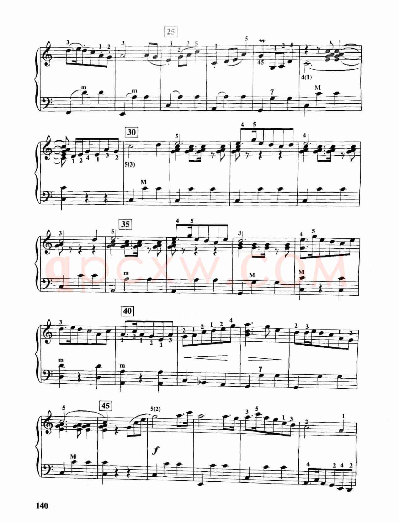 故乡圆舞曲（手风琴五线谱）