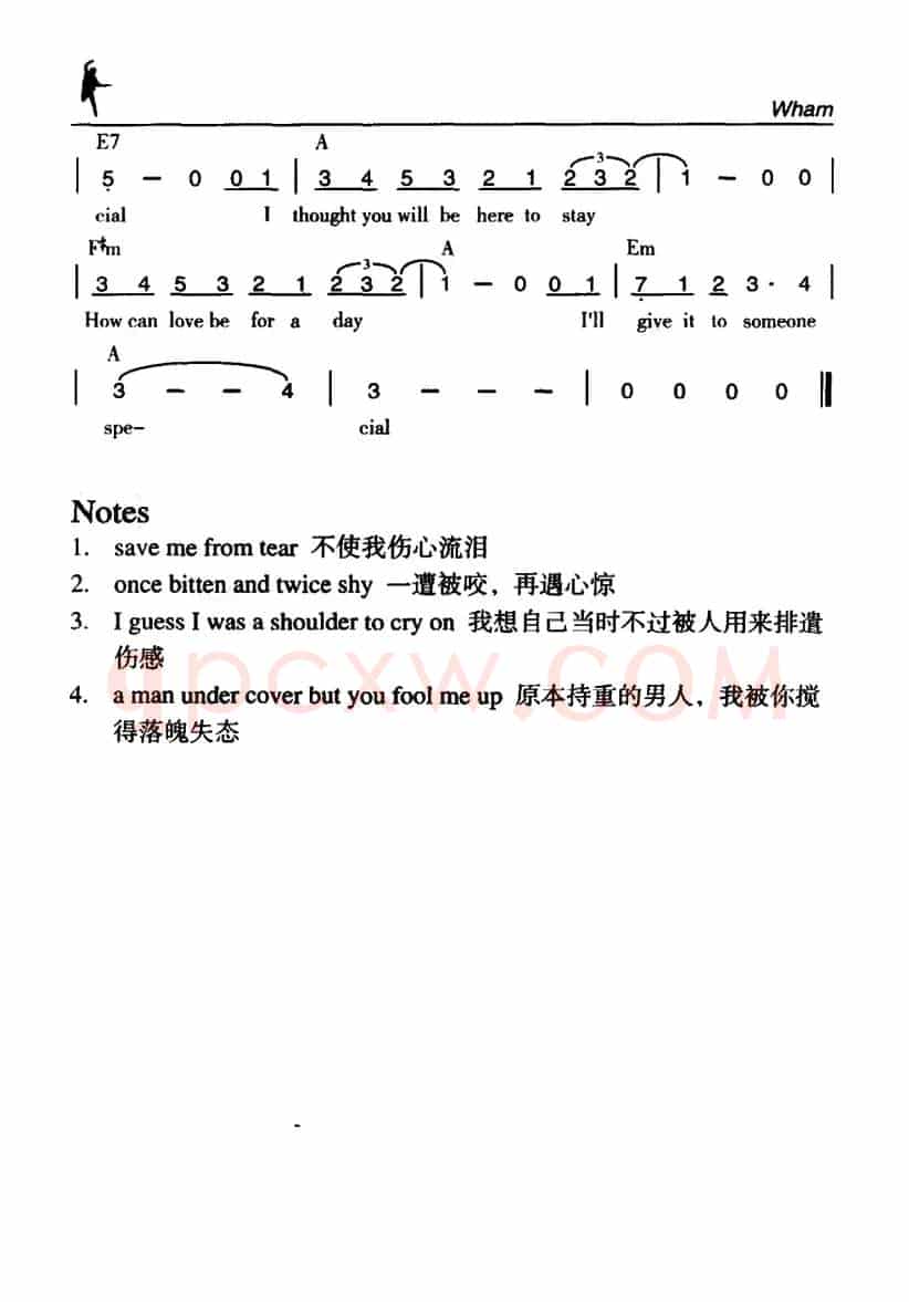 Last Christmas（去年圣诞）