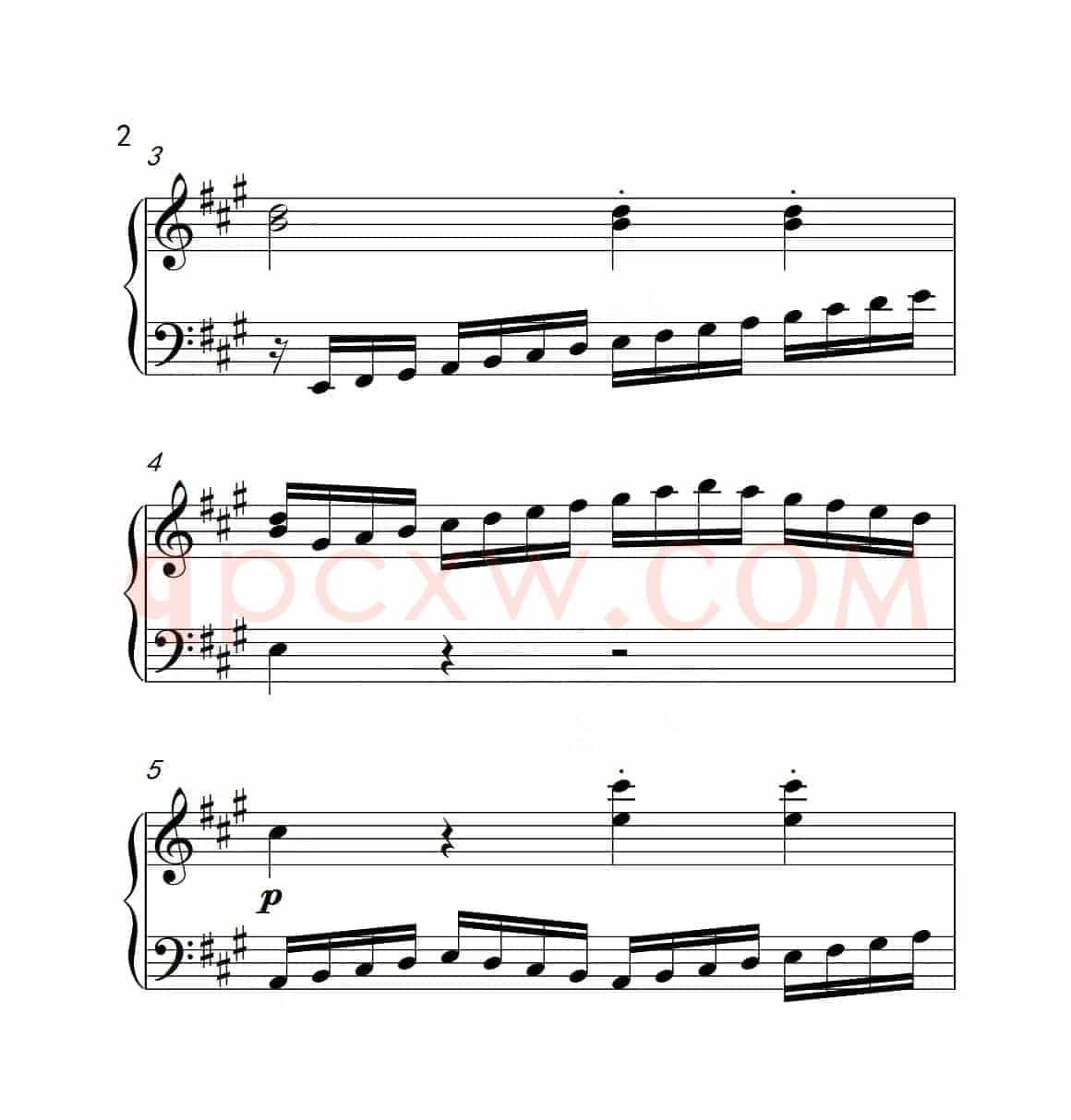 第四级A组 练习曲（中国音乐学院钢琴考级作品1~6级）