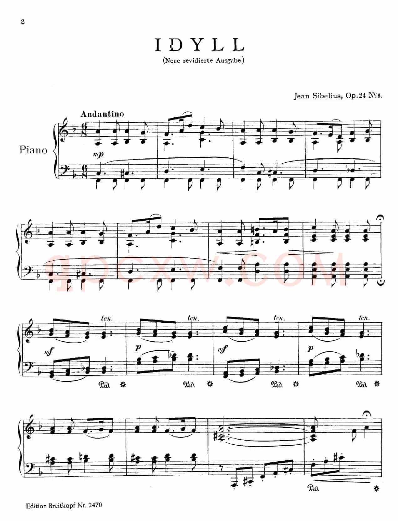 10 Pieces Op.24（10首钢琴小品 No.6）