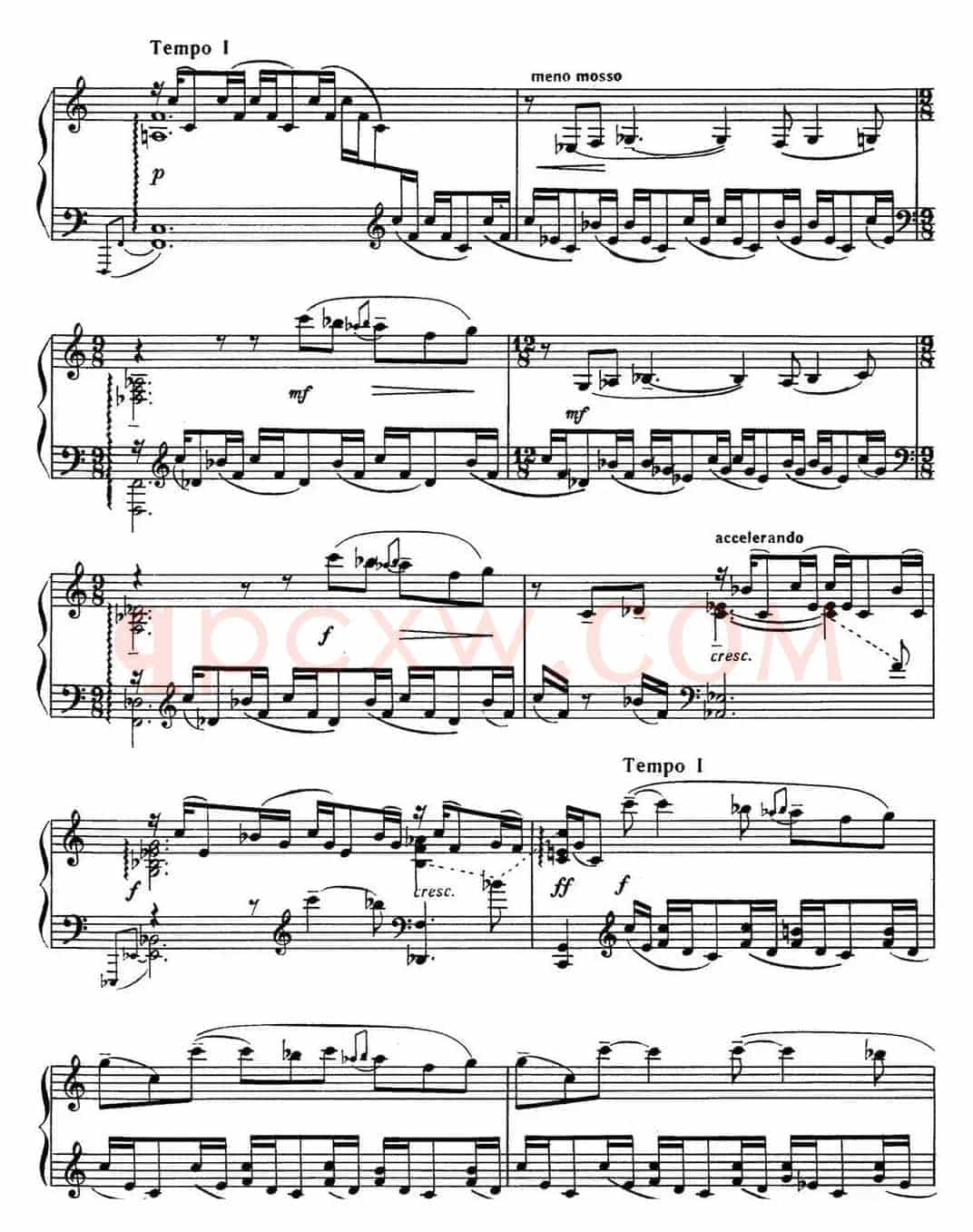 拉赫玛尼诺夫 音画练习曲2 Etudes tableaux Op.33 No.2