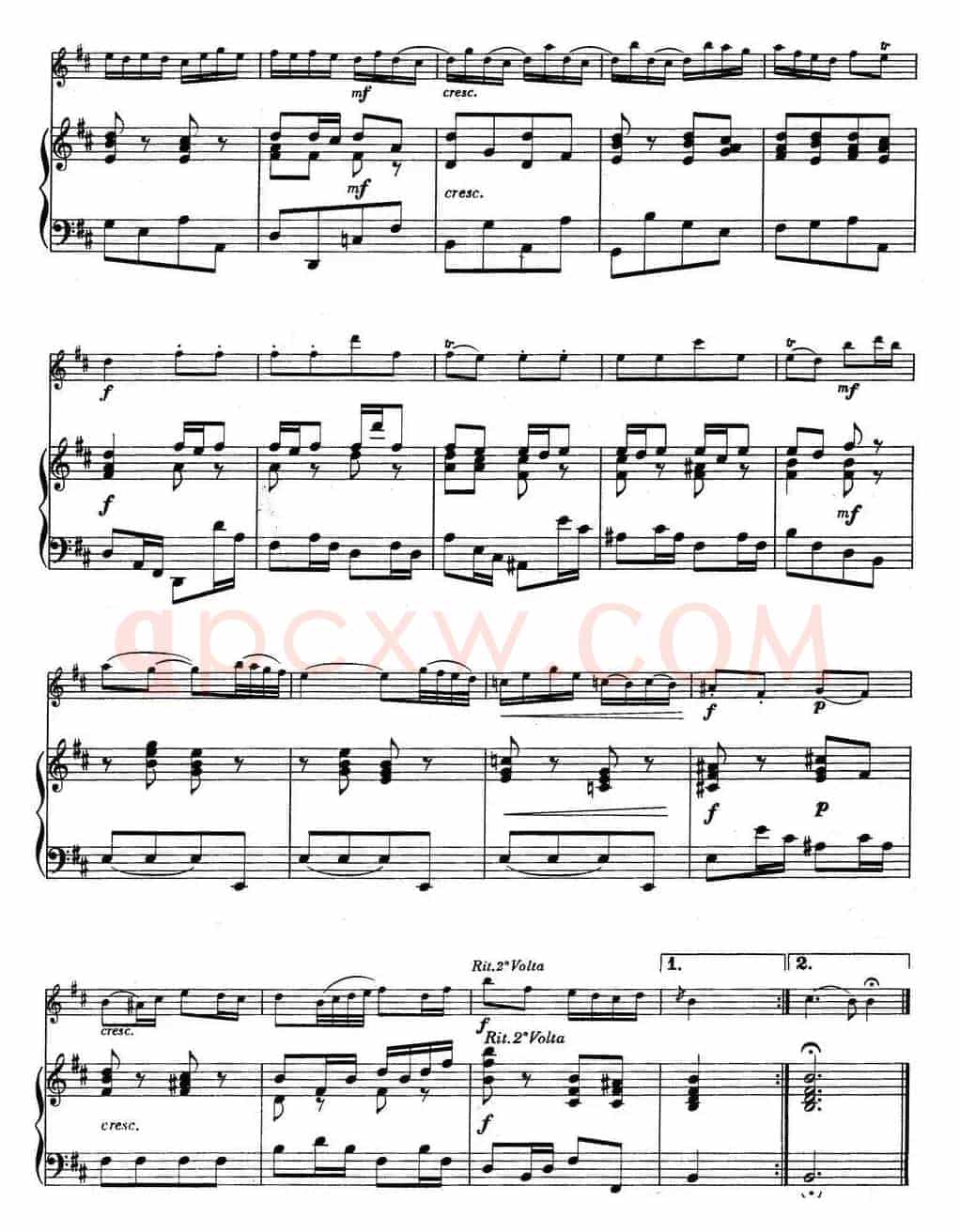 Minuet and Badinerie（Suite No.2 in B minor BWV 1067）（小提琴+钢琴伴奏）