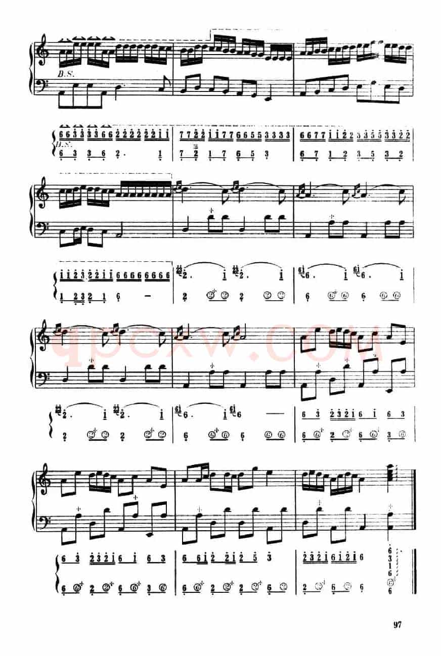 瑶族舞曲（五线谱+简谱）