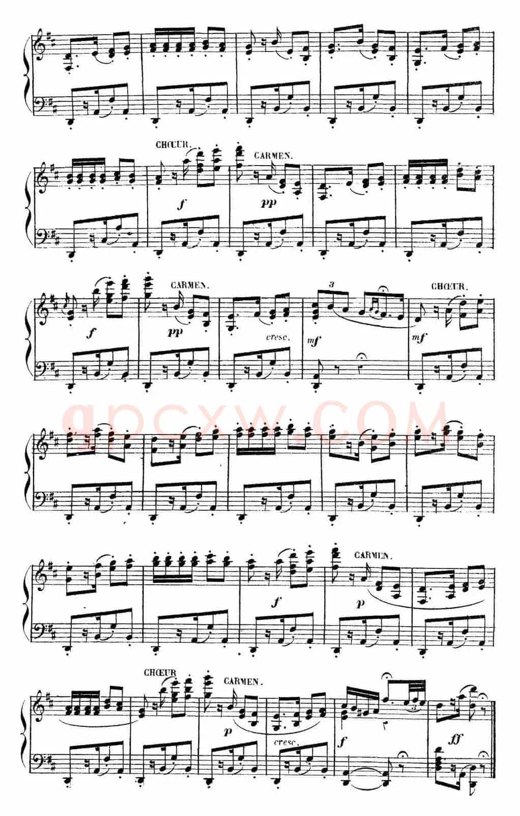 Carmen for Solo Piano（卡门全剧钢琴独奏版）（No.5）