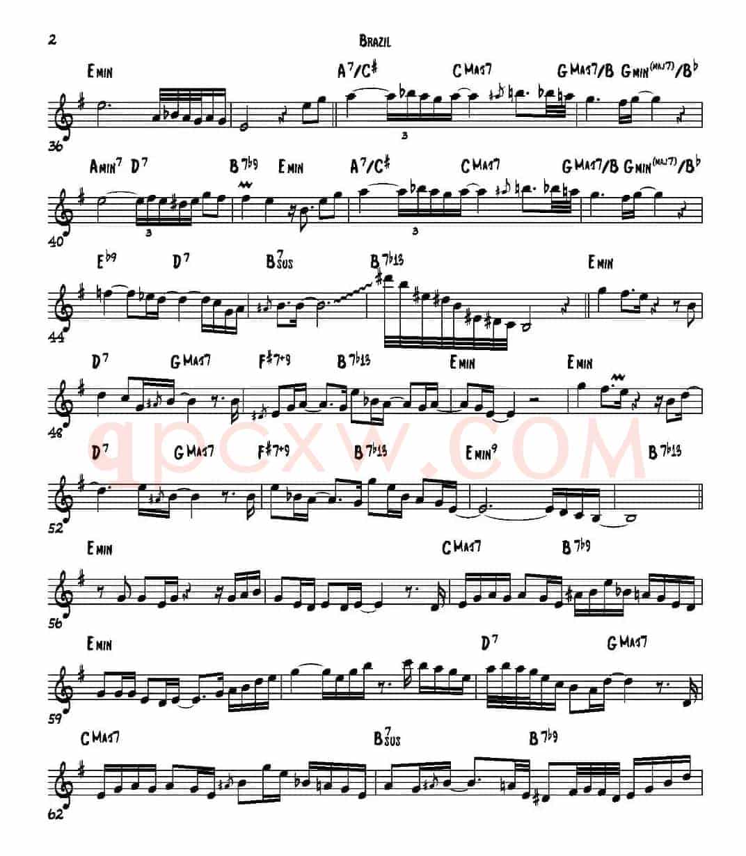 Brazil（高音萨克斯）