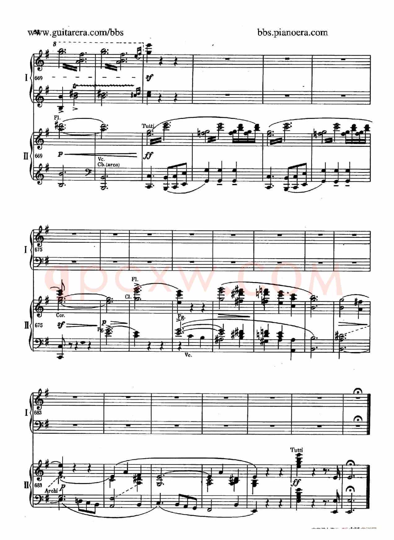 e小调第一钢琴协奏曲 Op.11(双钢琴版·第一乐章)