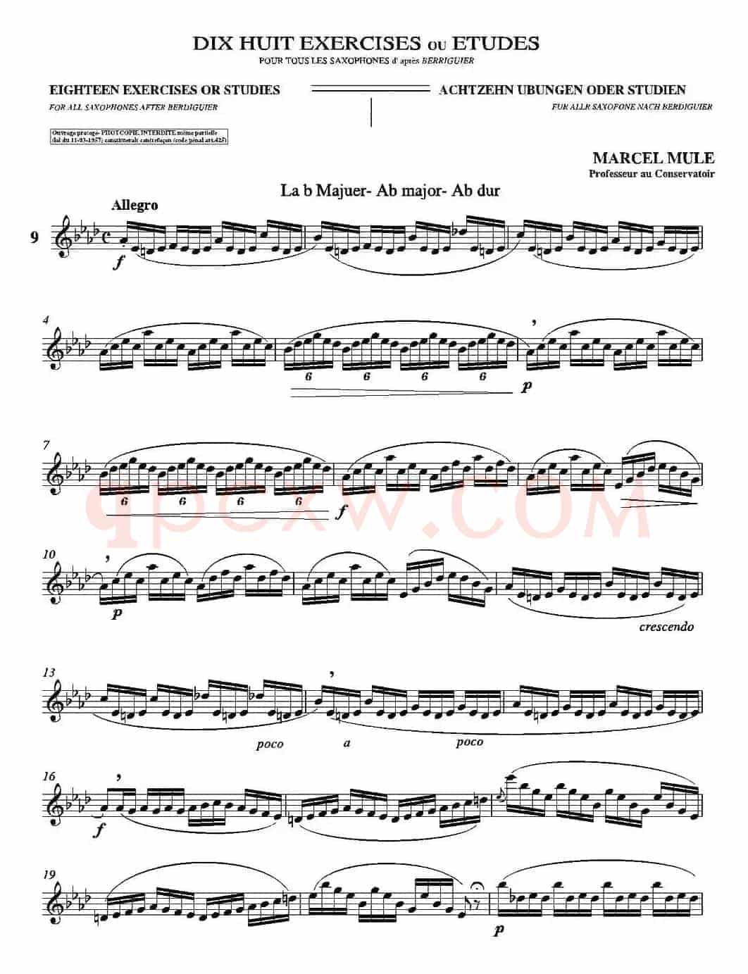 18 Exercicios ou Estudos de Marcel Mule - Enelruy Lira(马瑟·穆勒18首练习曲—9)