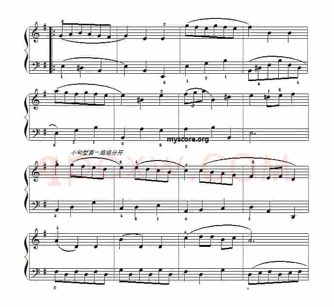 巴赫初级钢琴曲之九:小步舞曲