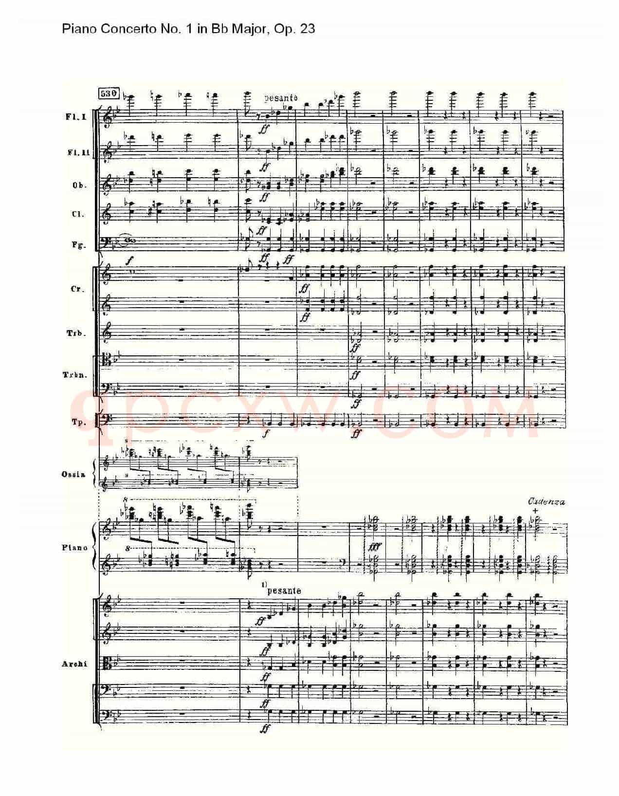 Bb大调第一钢琴协奏曲,Op.23第一乐章第二部(一)