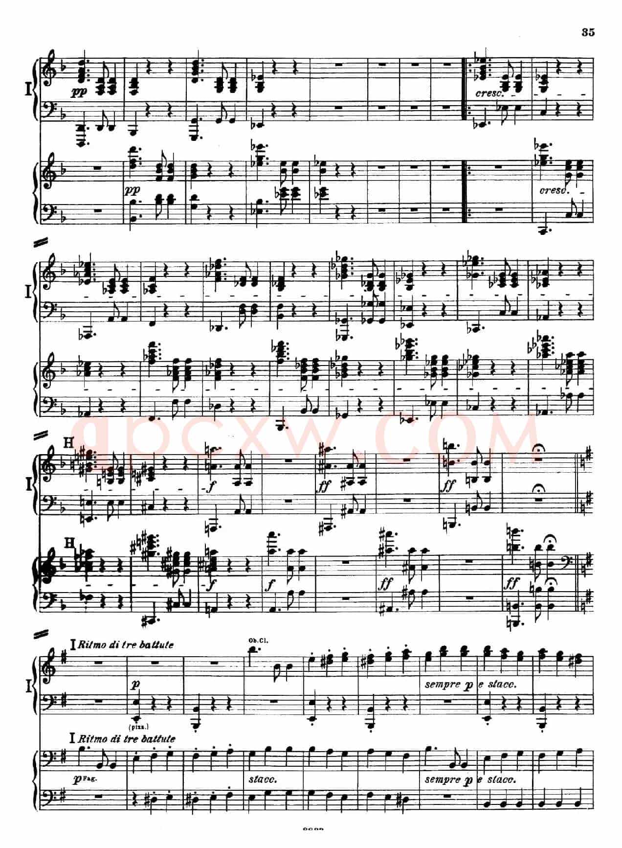 d小调第九交响曲 Op.125(双钢琴P33——42)