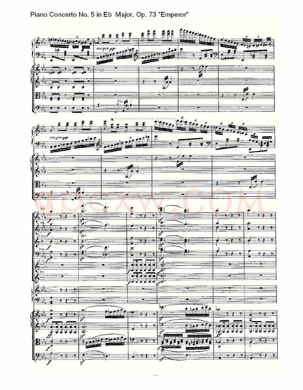 Eb大调钢琴第五协奏曲 Op.73“皇帝”第三乐章