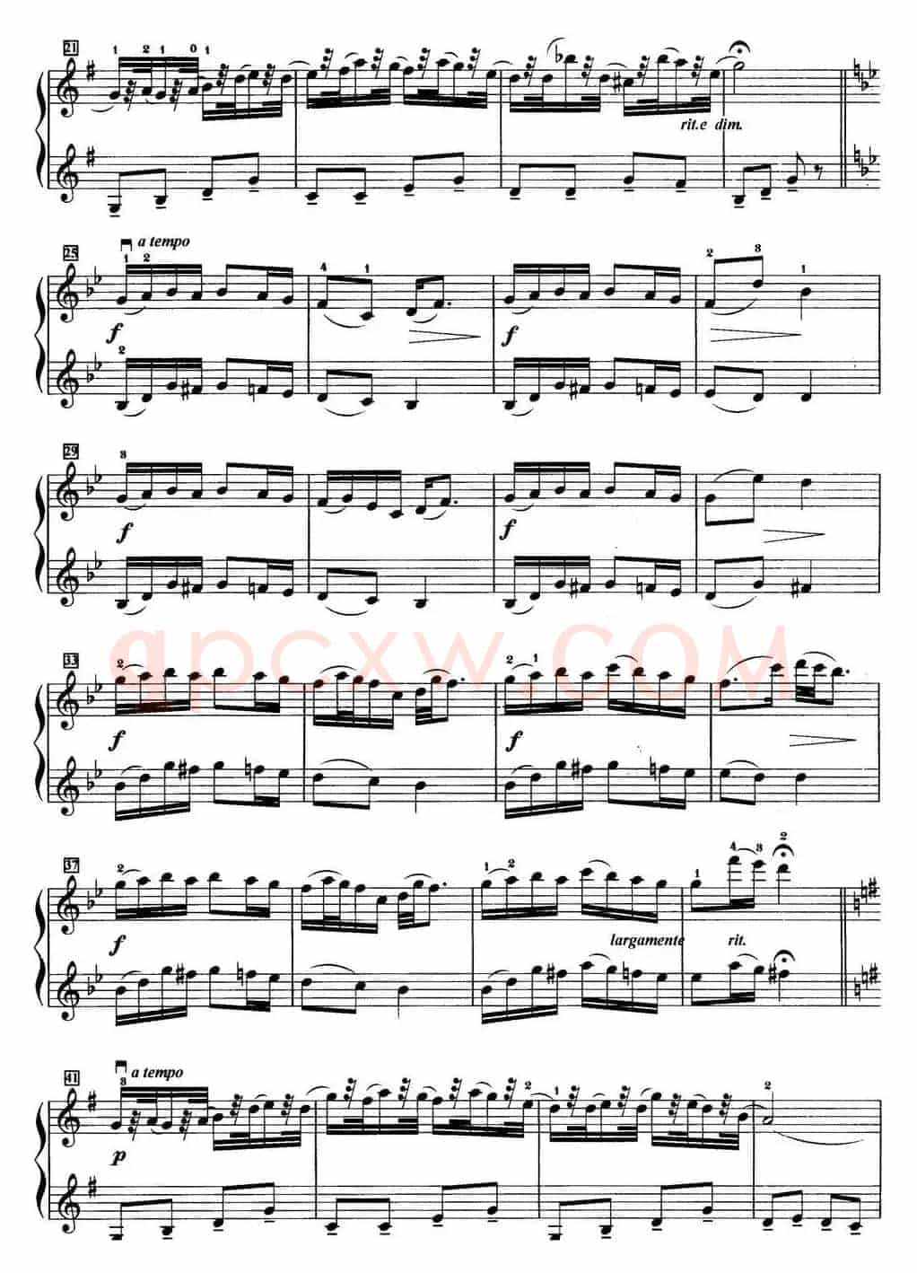 初级小提琴二重奏：幽默曲