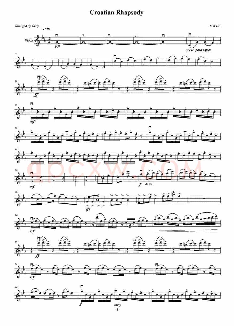 克罗地亚狂想曲（Croatian Rhapsody）