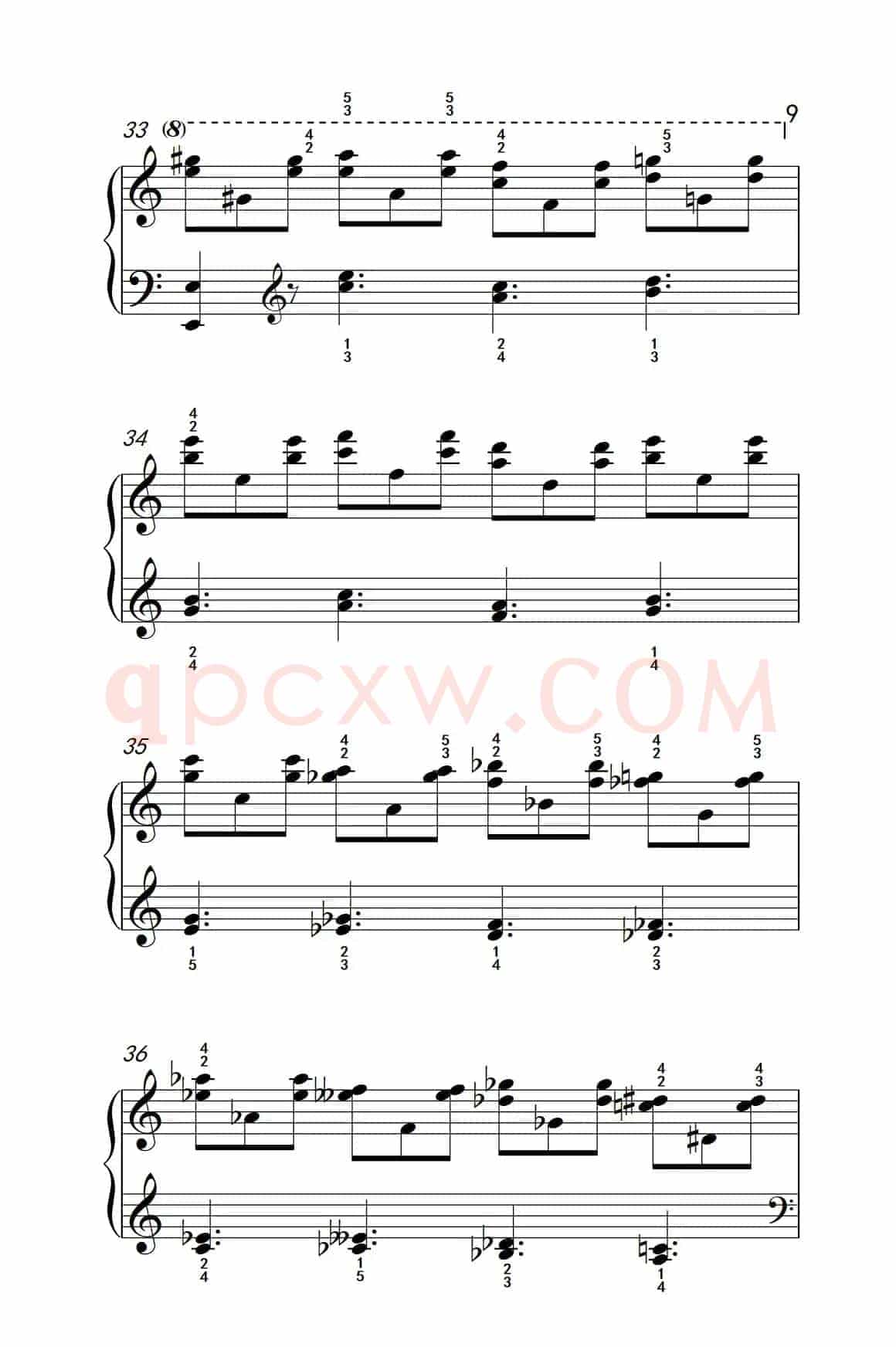 莫什科夫斯基 钢琴练习曲（第八首）