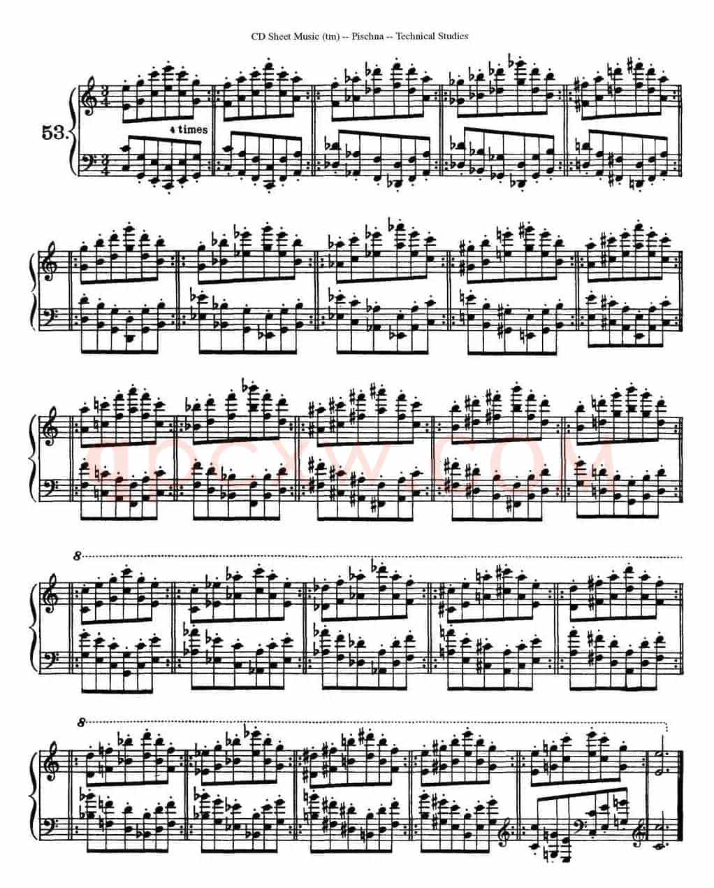 Technical Studies 60 Progressive Exercises (60首钢琴循序渐进练习曲 P91——99)