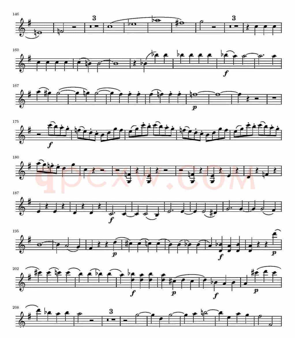 String Quartet KV.387（弦乐四重奏第一小提琴分谱）