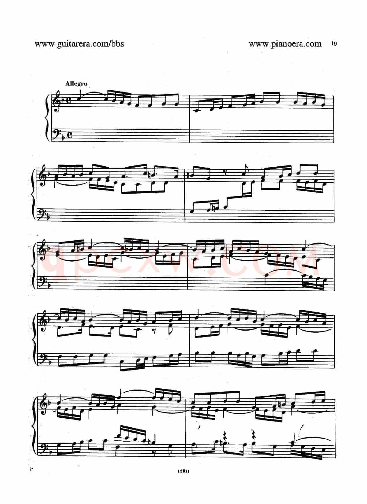 Suite No.2 in F Major HWV 427（F大调第二组曲）