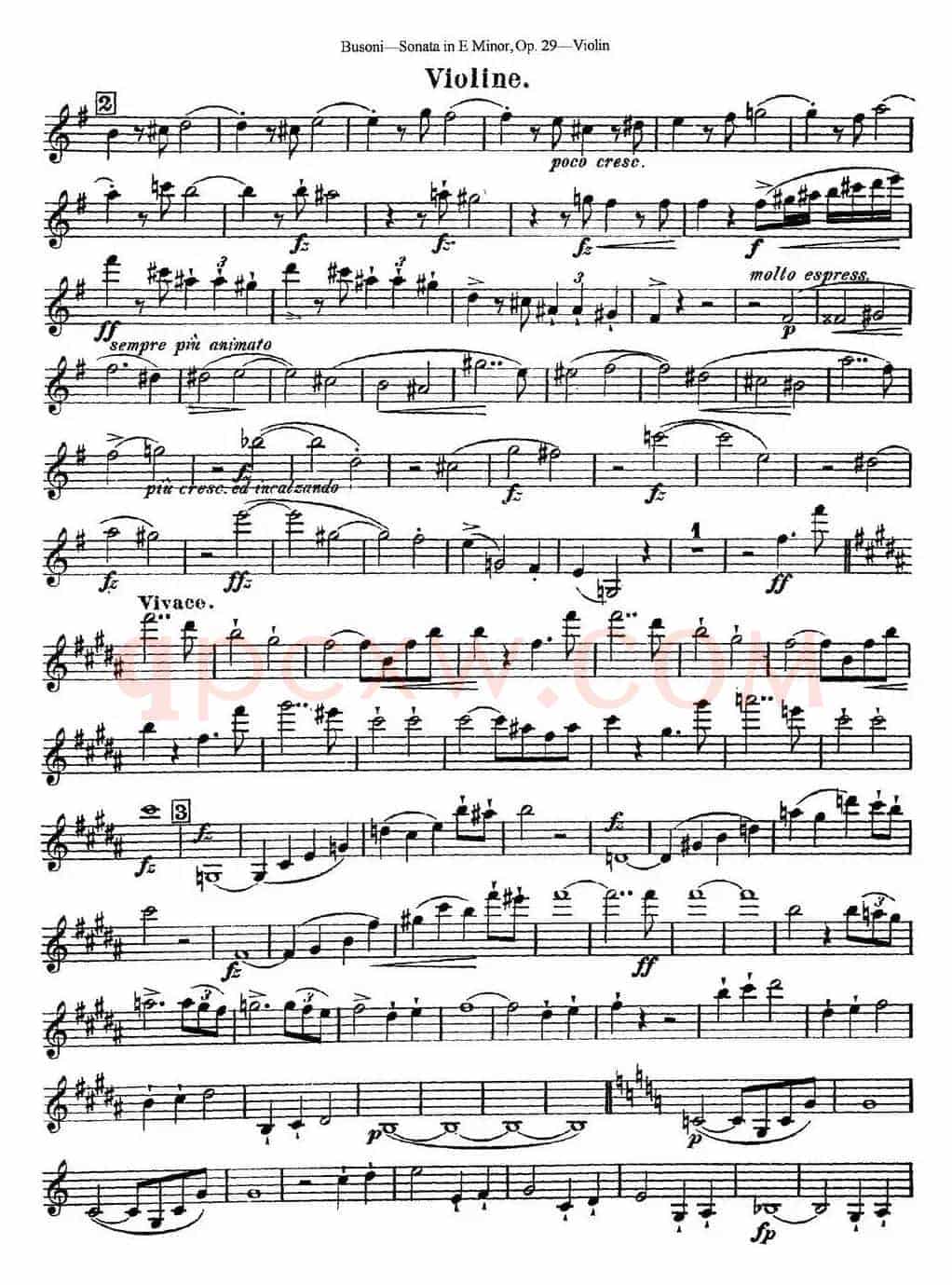 Violin Sonata No.1 in E Minor Op.29
