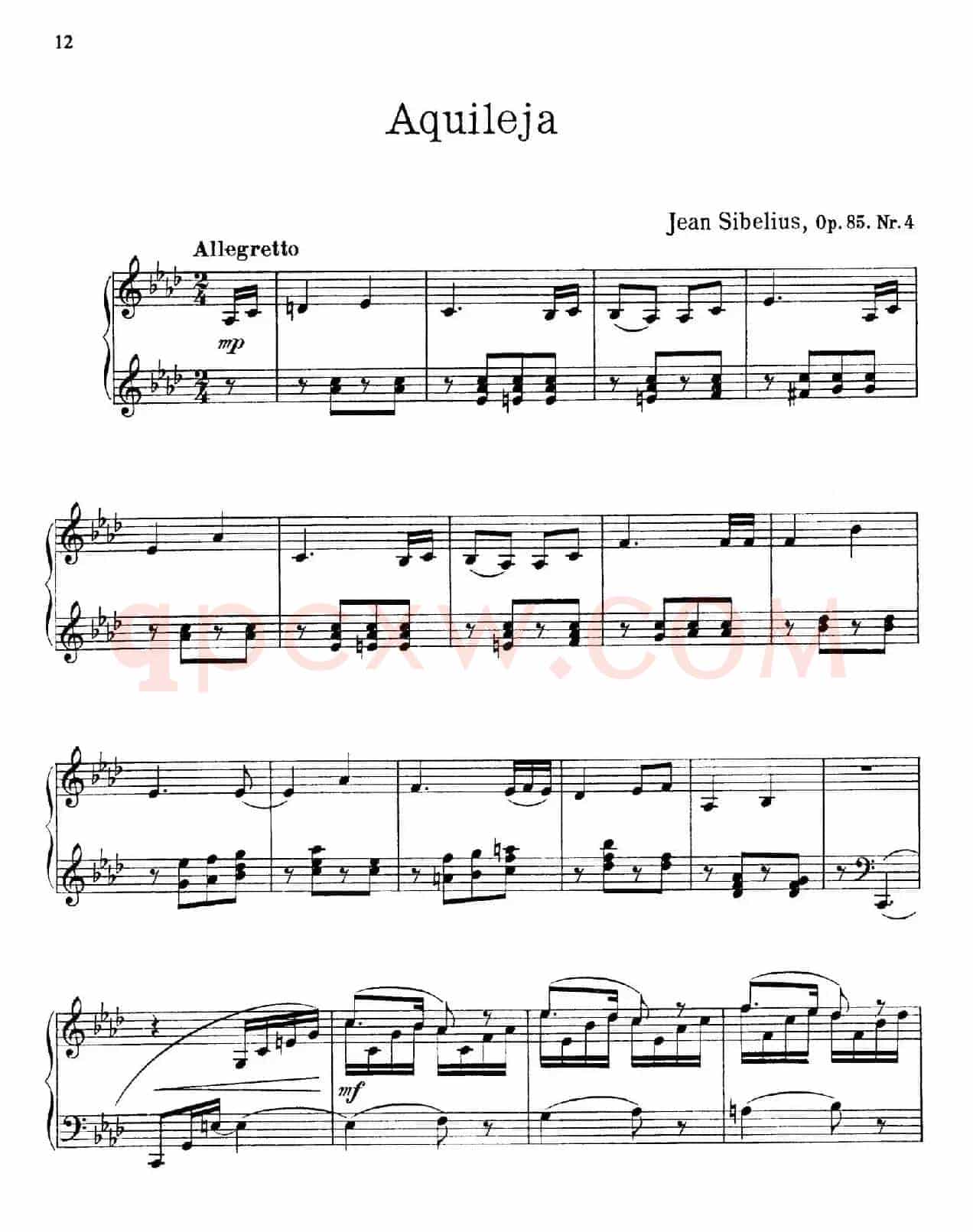 The Flowers（花之组曲）（Op.85.Nr.4）