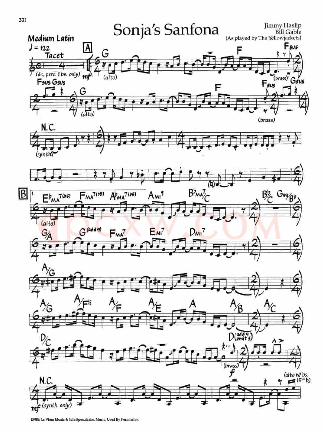 Sonja's Sanfona（爵士钢琴曲）