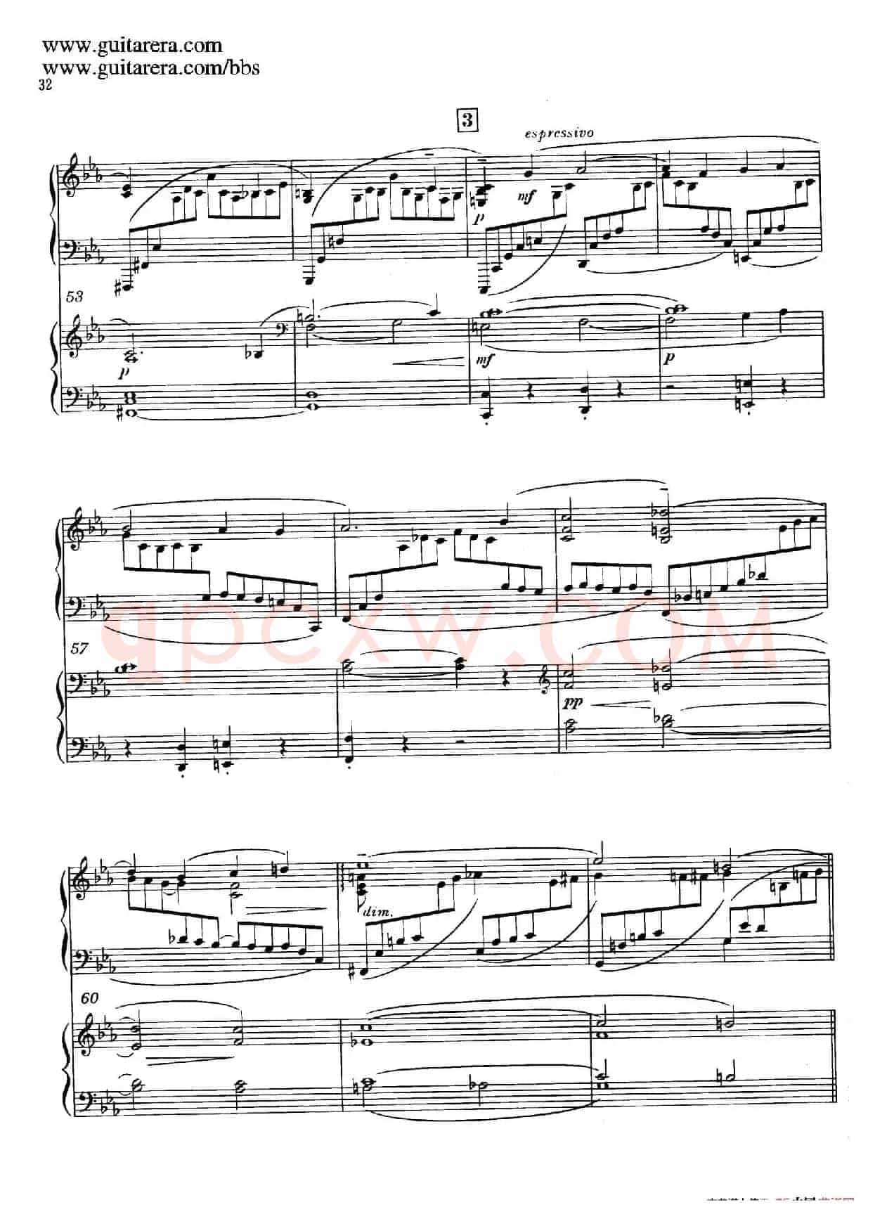 c小调第二钢琴协奏曲 Op.18(双钢琴·第一乐章)
