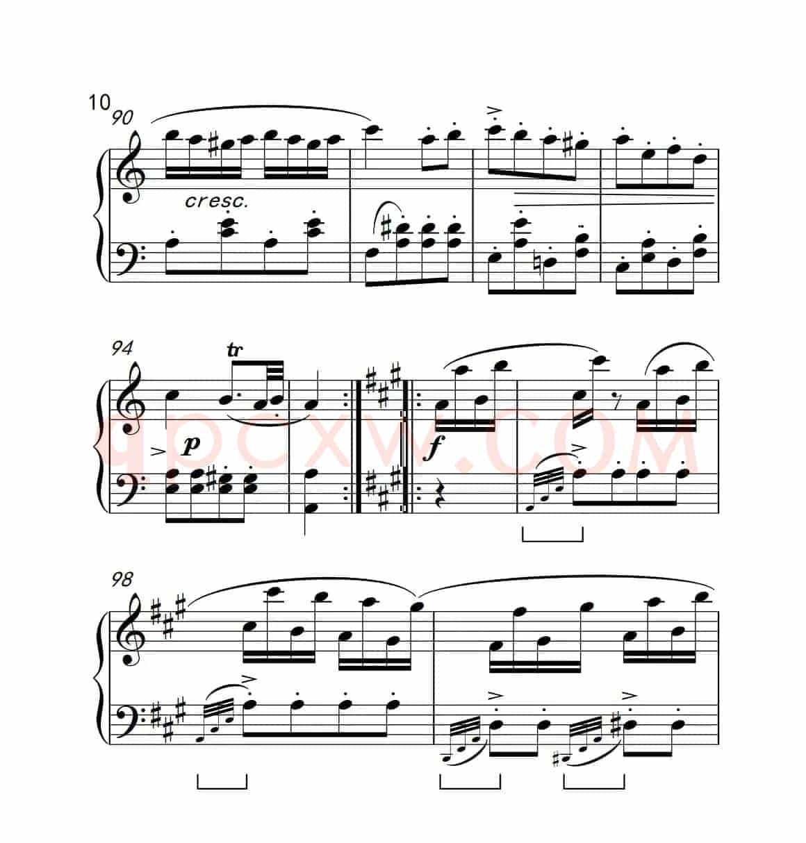 A大调钢琴奏鸣曲（土耳其风格的回旋曲）
