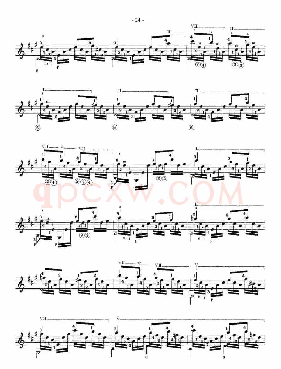他雷加12首练习曲之12