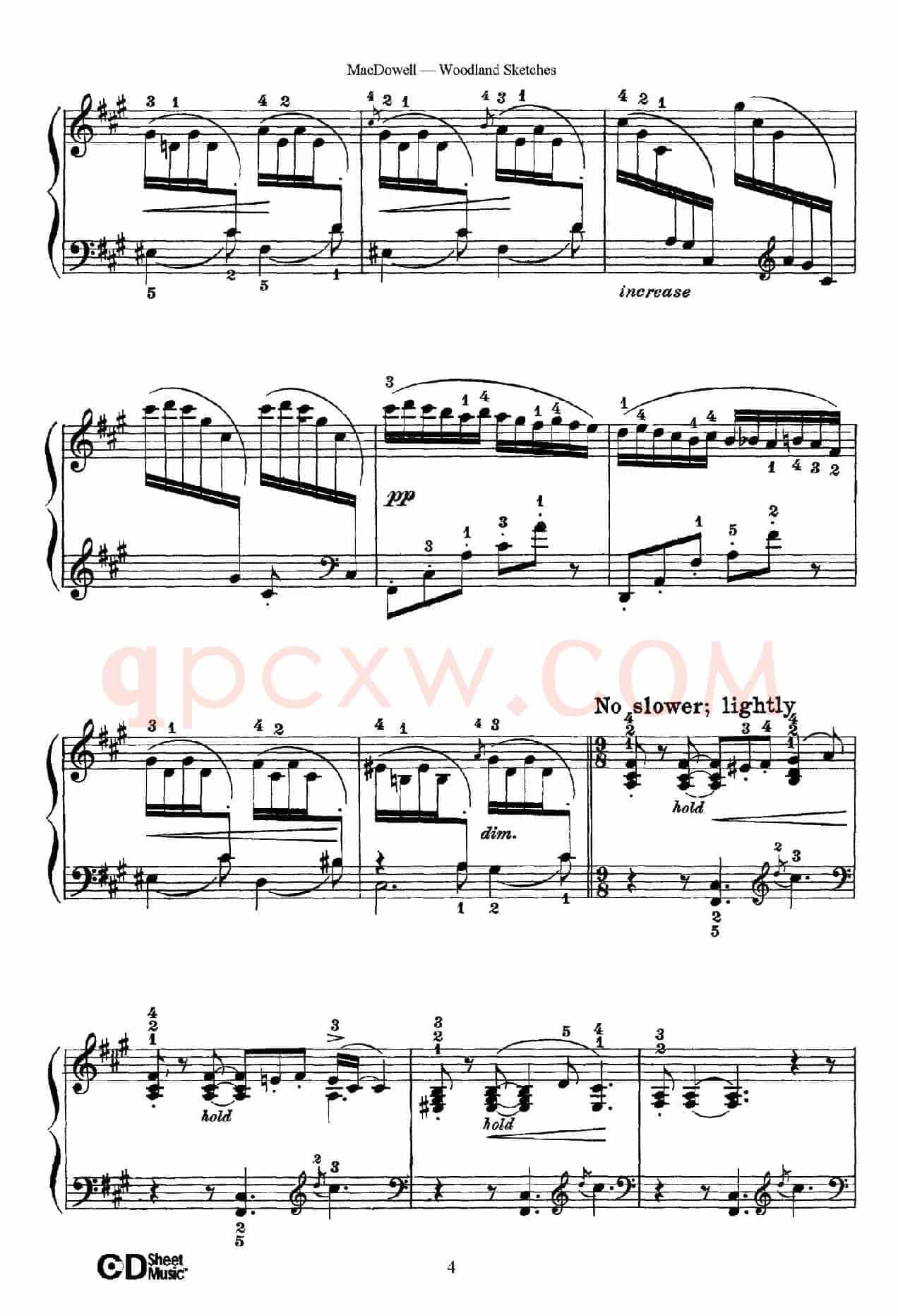 Woodland Sketches Op.51(森林素描·2)