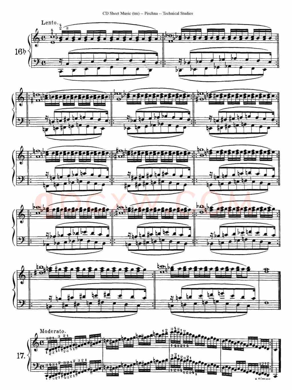 Technical Studies 60 Progressive Exercises(60首钢琴循序渐进练习曲 P31——40)