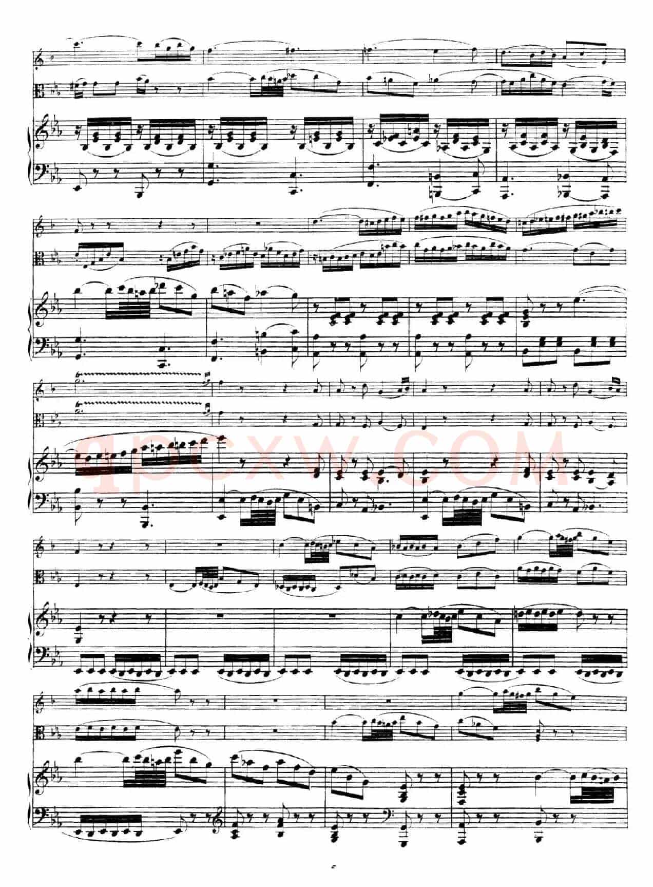 Piano Trio no.2 in E-flat Major K.498(降E大调钢琴三重奏)