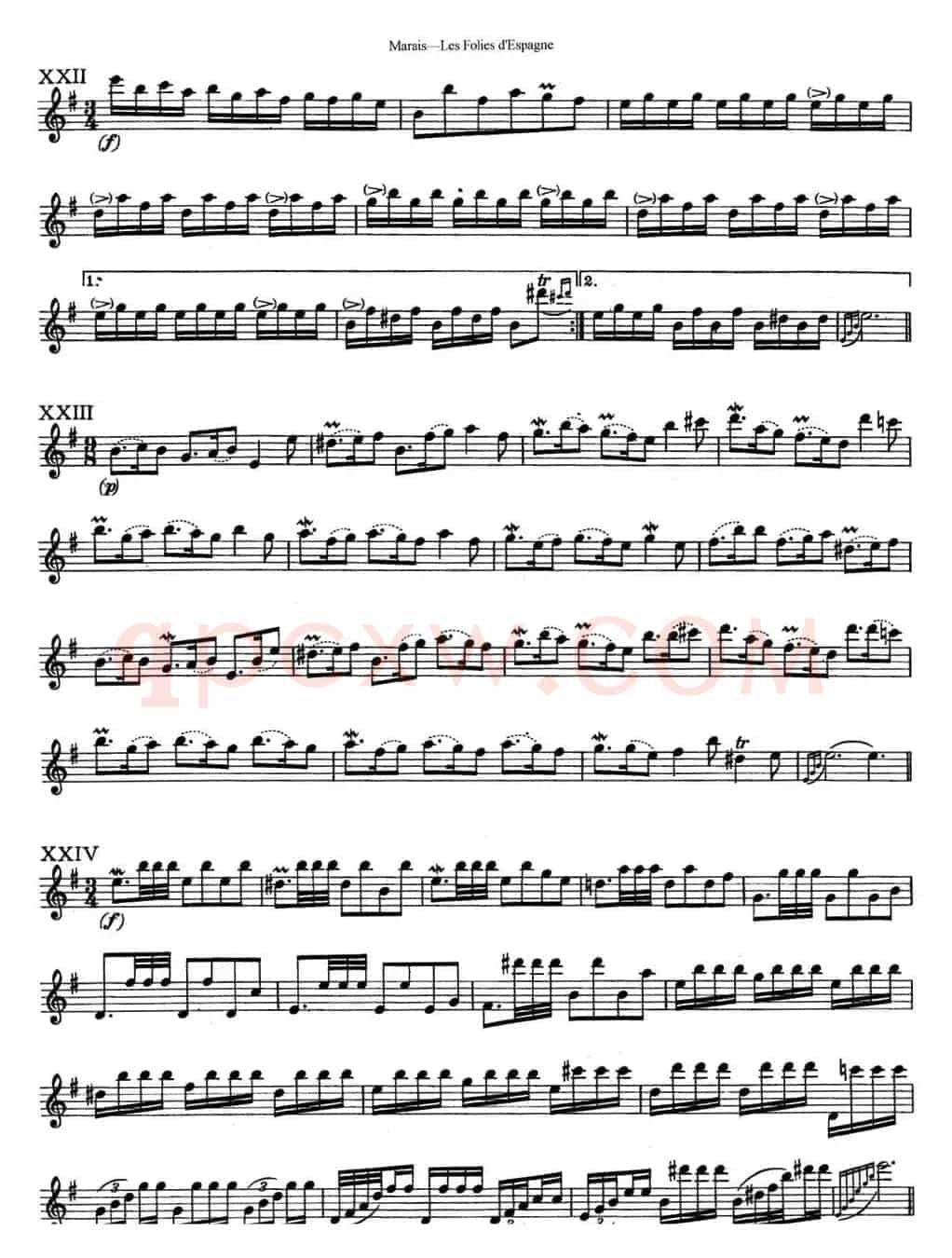 马瑞斯25首长笛小练习曲（NO.22-NO.25）