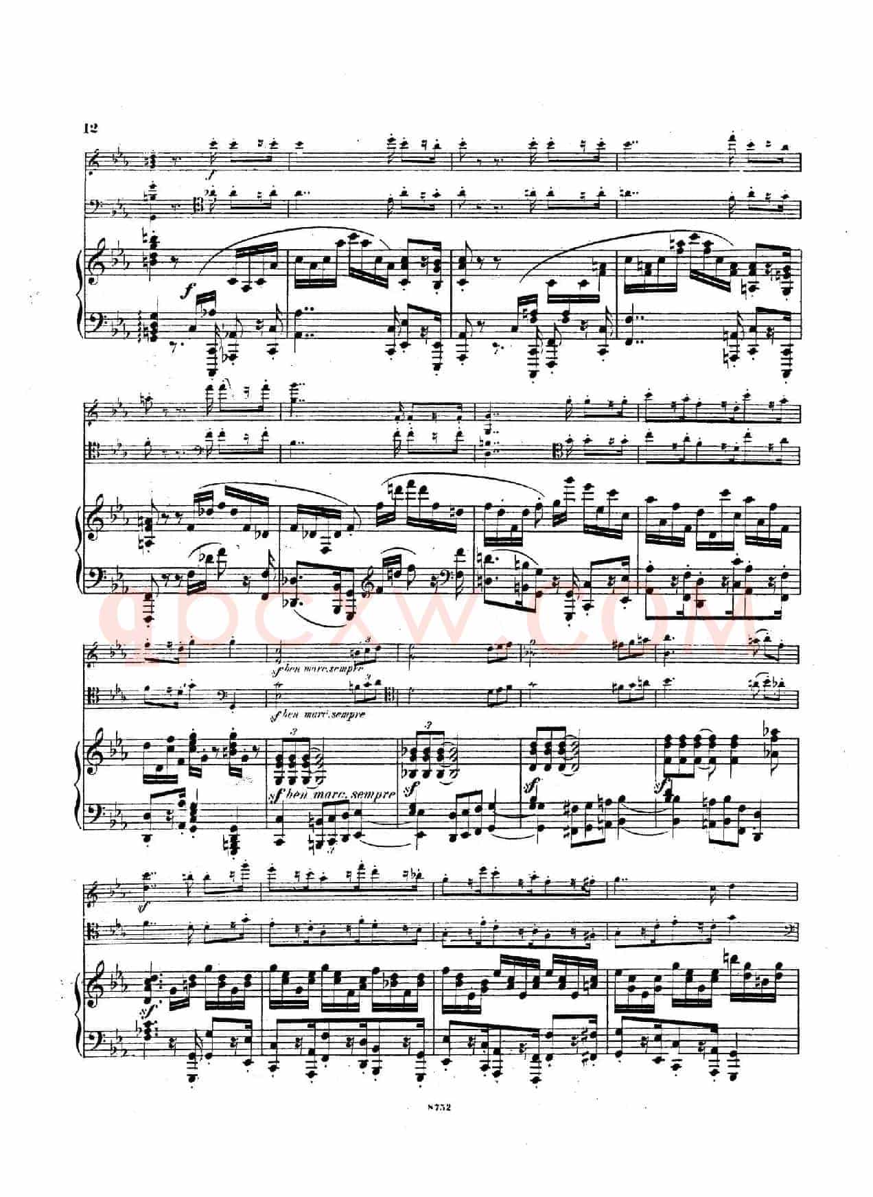 Piano Trio No.3 in c Minor Op.101(c小调第三钢琴三重奏)