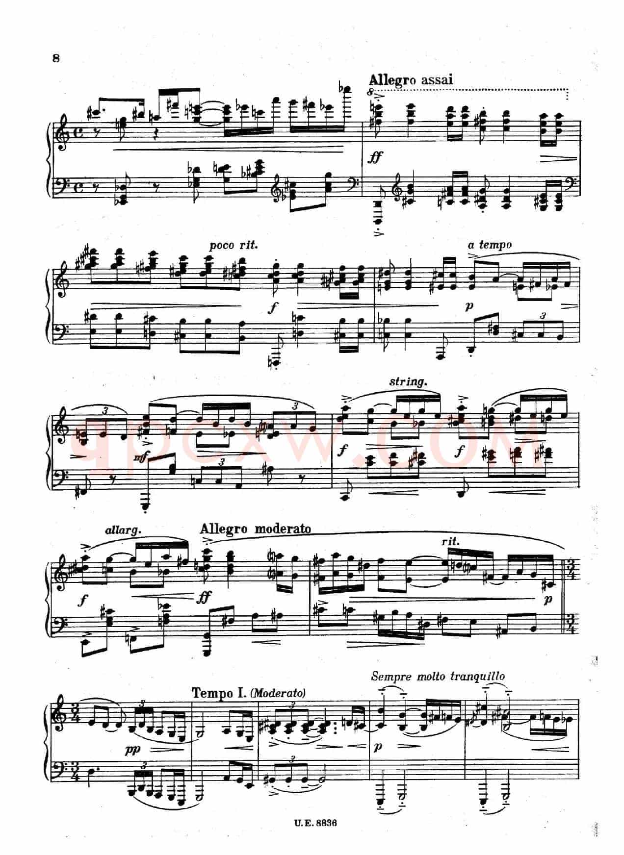 克热内克-第二钢琴奏鸣曲（Piano Sonata No.2 Op.59）