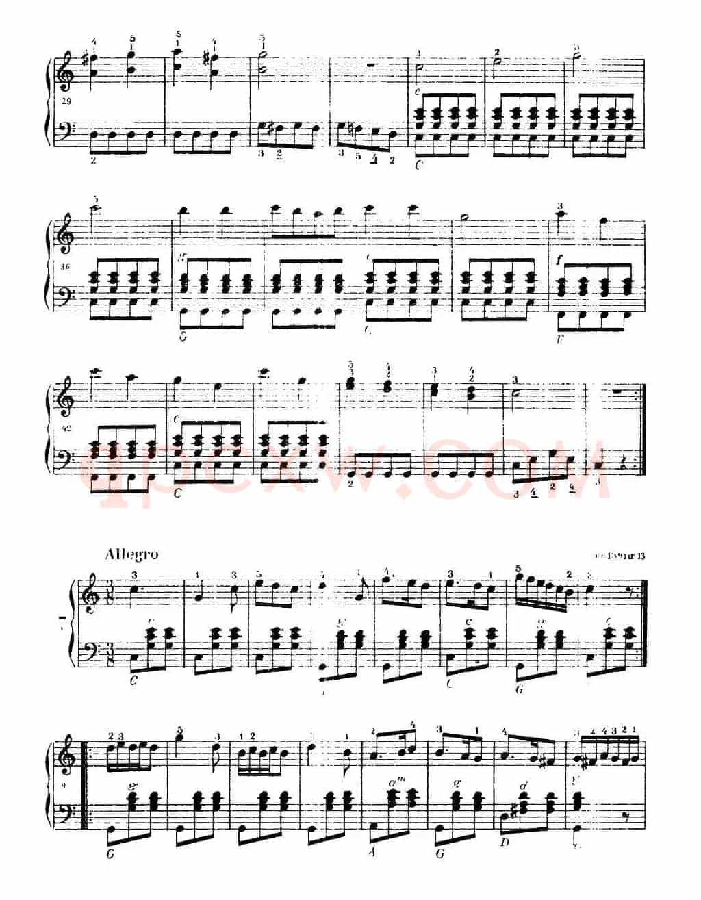 《车尔尼手风琴练习曲集》第Ⅰ册 （第1—9首）