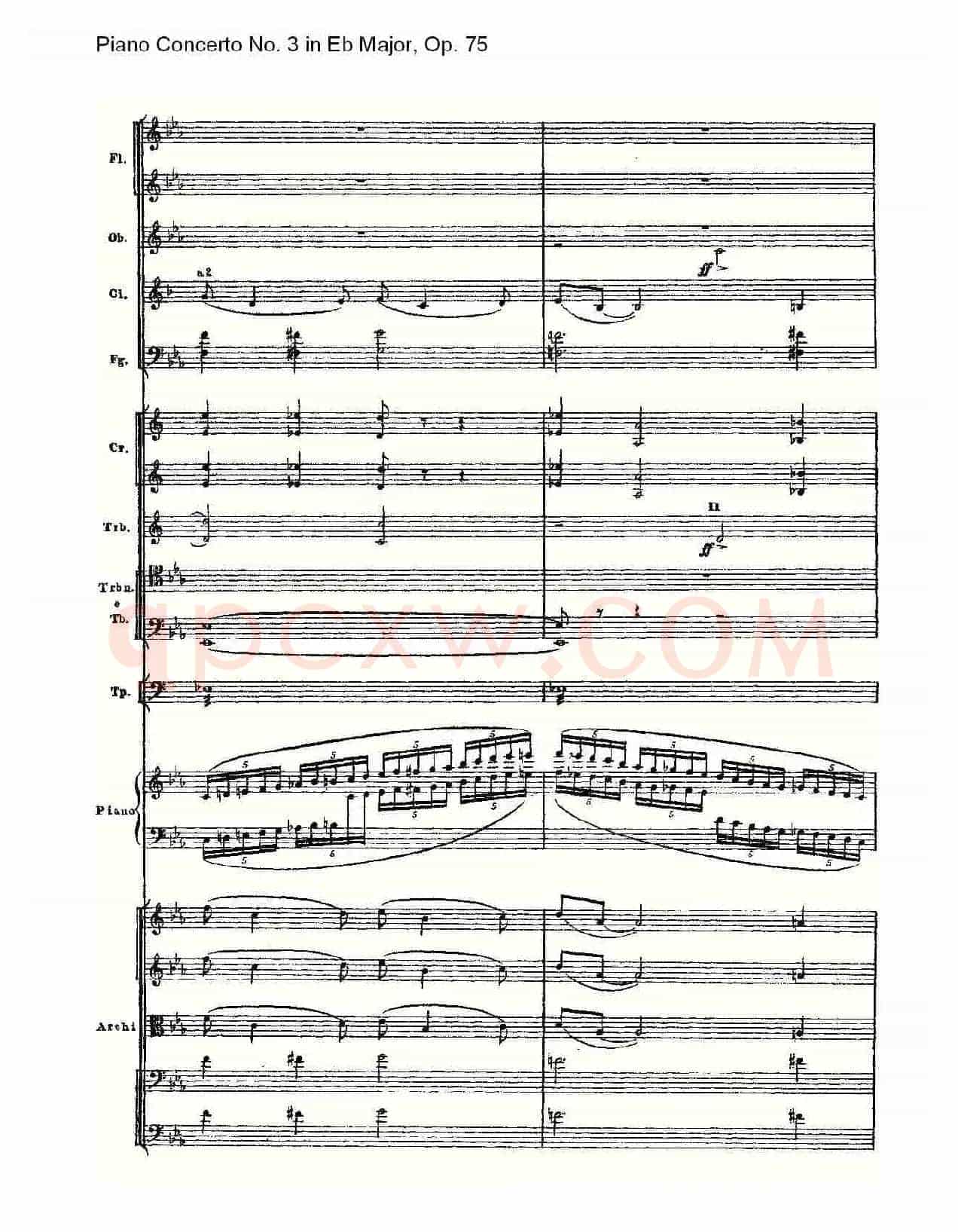 Piano Concerto No.3 in Eb Major,Op.75(Eb大调第三钢琴协奏曲)