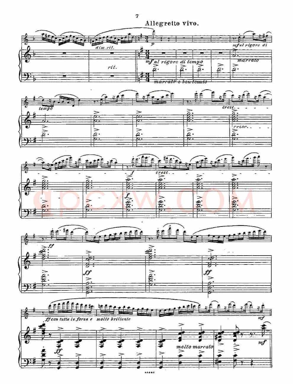 Fantaisies nationales. Op. 59, 4. （长笛+钢琴伴奏）