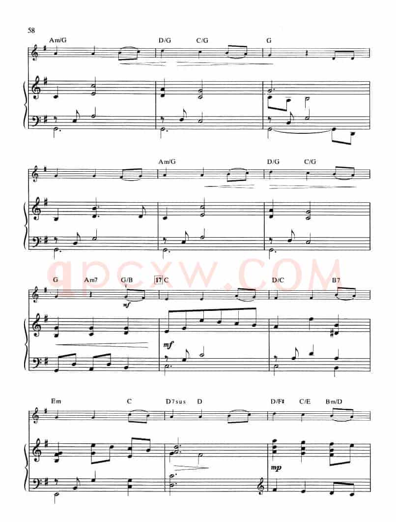 INFANT HOLY, INFANT LOWLY(钢琴伴奏谱)