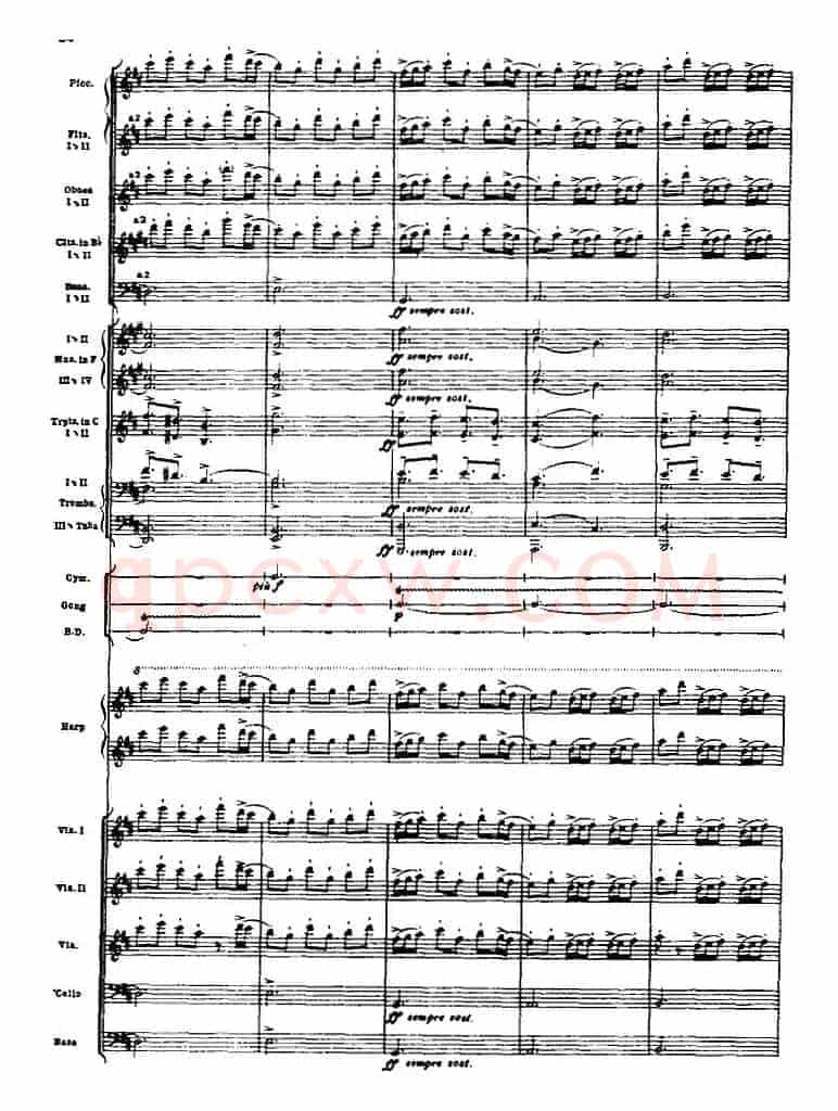 浦塞尔主题变奏与赋格曲（P31-P65）（管弦乐队总谱）
